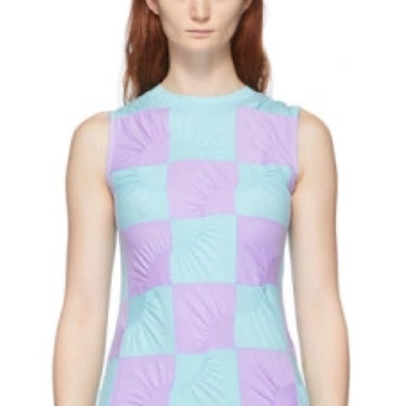 COPERNI BLUE AND PURPLE PATCHWORK SHIRT - Picture 2 of 4